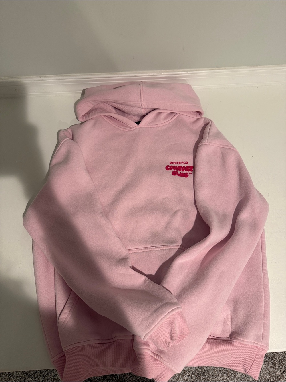 Pink White Fox Hoodie